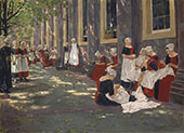 Free Period in The Amsterdam Orphanage 1881 By Max Liebermann