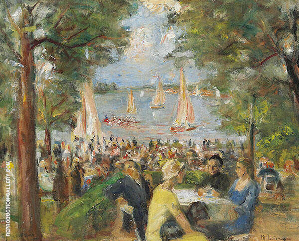 Garden Bar on The Havel by Max Liebermann | Oil Painting Reproduction