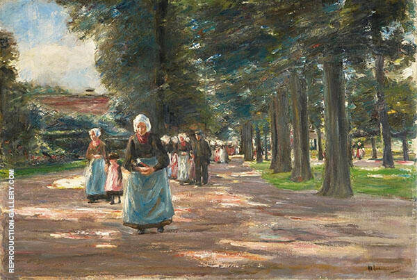 Going to Church in Laren by Max Liebermann | Oil Painting Reproduction