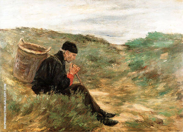 Rest in The Dunes by Max Liebermann | Oil Painting Reproduction