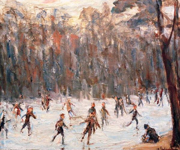 Skater in The Tiergarten by Max Liebermann | Oil Painting Reproduction