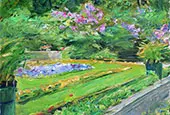 The Flower Terrace in The Garden in Wannsee to The North West 1926 By Max Liebermann