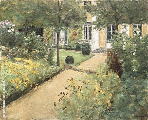 The Garden in Wannsee Looking Northeast 1917 | Oil Painting Reproduction