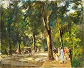 The Grosse Seestrasse with Strollers By Max Liebermann