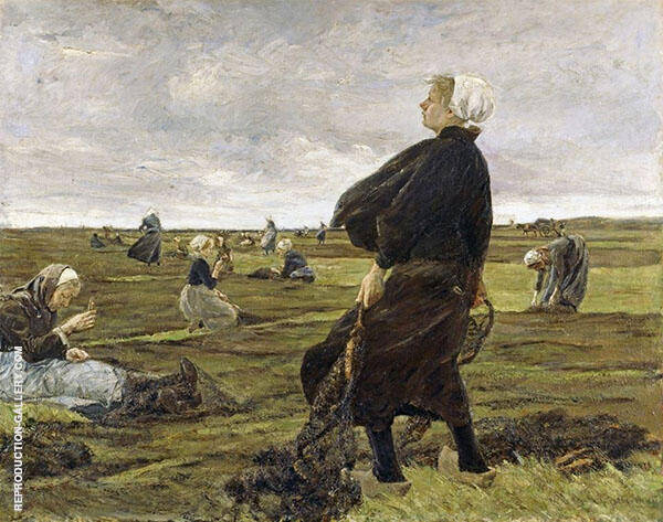The Net Menders by Max Liebermann | Oil Painting Reproduction