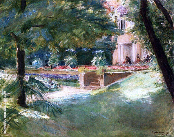 View of The Flower Terrace in The Wannsee Garden | Oil Painting Reproduction