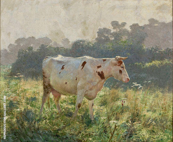 Cow by Emile Claus | Oil Painting Reproduction