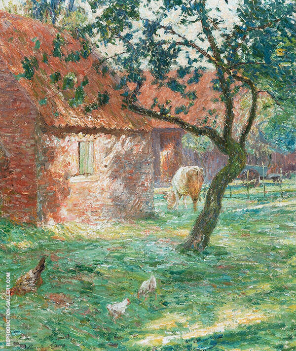 Farmyard 1906 by Emile Claus | Oil Painting Reproduction