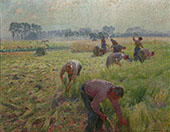 Flax Harvesting 1904 By Emile Claus
