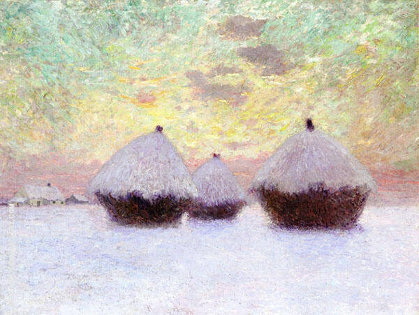 Haystacks in The Snow by Emile Claus | Oil Painting Reproduction
