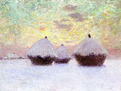 Haystacks in The Snow By Emile Claus