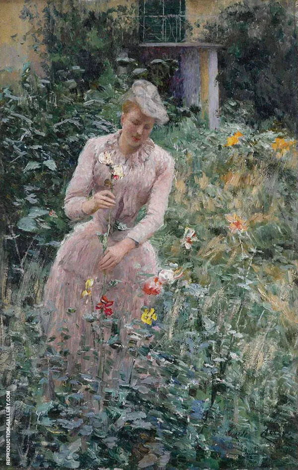 In The Garden By Emile Claus