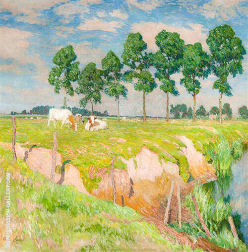 La Berge Rongee by Emile Claus | Oil Painting Reproduction