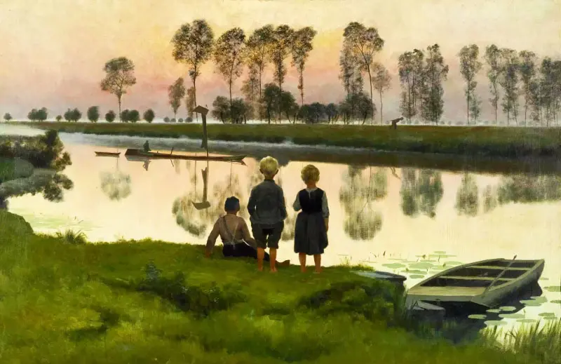Le Bateau Qui Passe By Emile Claus