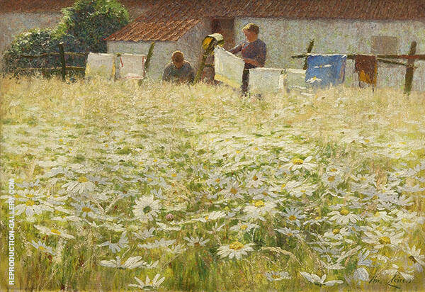 Les Marguerittes 1897 by Emile Claus | Oil Painting Reproduction