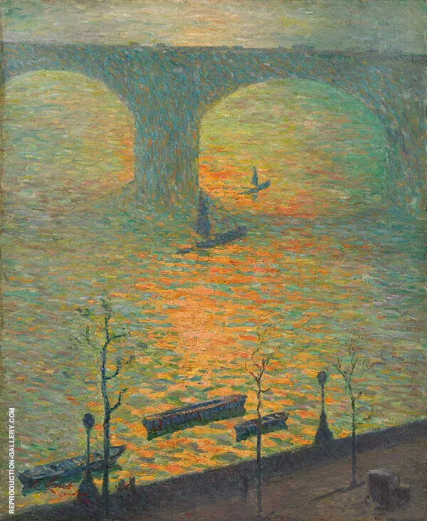 London Waterloo Bridge 1918 By Emile Claus