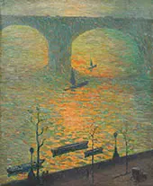 London Waterloo Bridge 1918 By Emile Claus