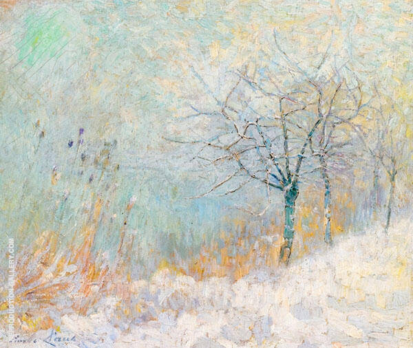 Morning Snow by Emile Claus | Oil Painting Reproduction