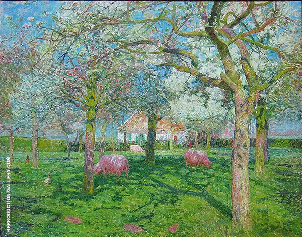 Orchard in Spring 1902 By Emile Claus