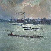 Reflections on The Thames By Emile Claus