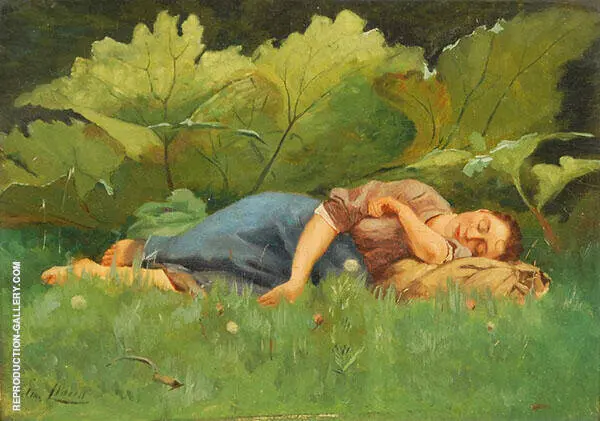 Rest after Harvest By Emile Claus
