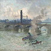 Steamboats on The Thames 1916 By Emile Claus