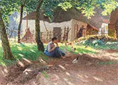 The Barnyard 1893 By Emile Claus