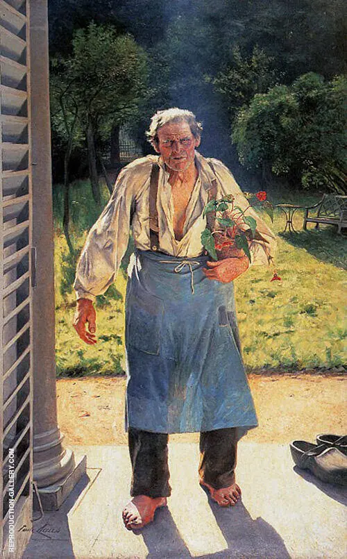 The Old Gardener By Emile Claus