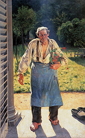 The Old Gardener By Emile Claus