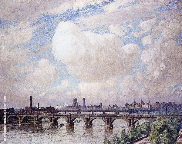 Waterloo Bridge in The Sun 1916 By Emile Claus