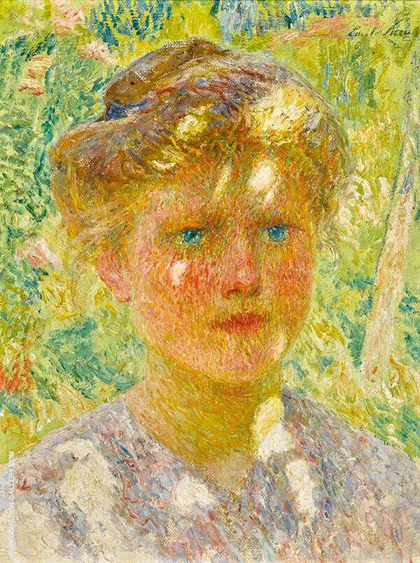 Young Girl with Blond Hair By Emile Claus