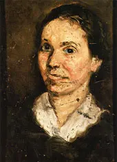 Head of a Woman By Richard Gerstl