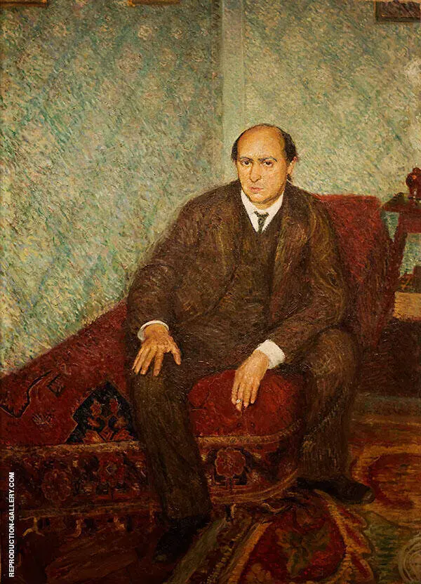 Portrait of Arnold Schonberg c1905 By Richard Gerstl