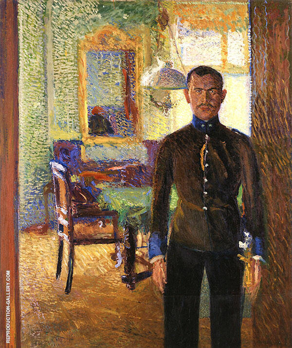 Portrait of Lieutenant Alois Gerstl | Oil Painting Reproduction