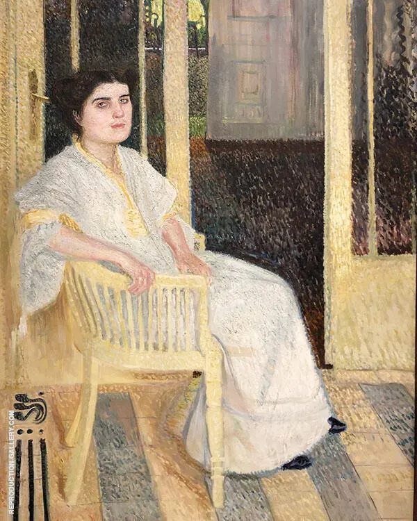 Portrait of Smaragda Berg 1906 By Richard Gerstl