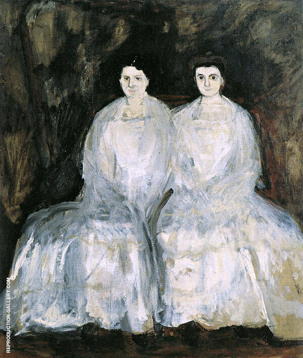 The Sisters Karoline and Pauline Fey | Oil Painting Reproduction