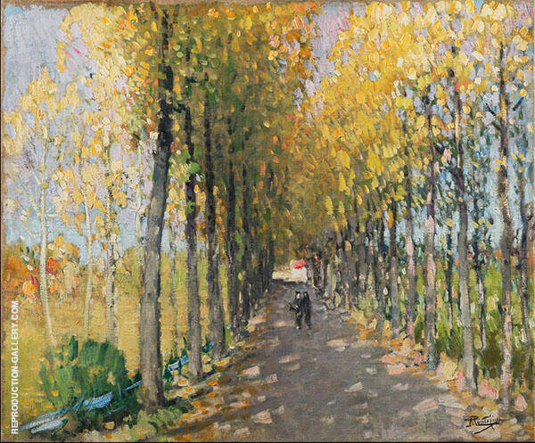 An Autumn Afternoon by Pierre Eugene Montezin | Oil Painting Reproduction