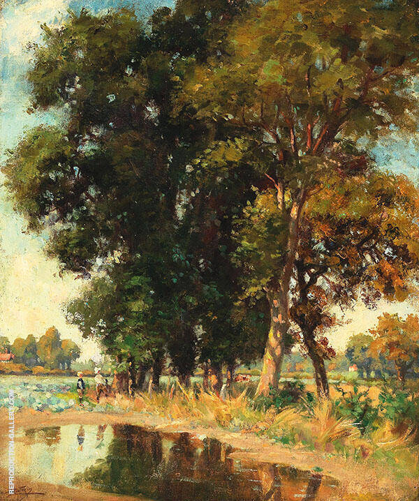 A Summers Day on The Pond | Oil Painting Reproduction