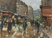 At The Market By Pierre Eugene Montezin