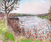 Banks of The River By Pierre Eugene Montezin