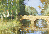 Bridge upon The River By Pierre Eugene Montezin
