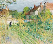 Femme Etendant du Linge By Pierre Eugene Montezin