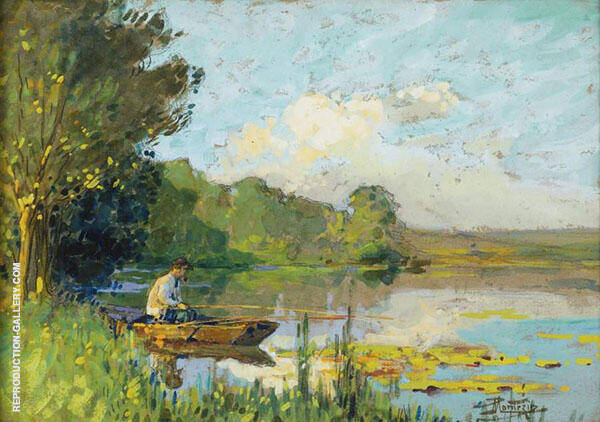 Fishing by Pierre Eugene Montezin | Oil Painting Reproduction