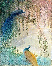 Peacocks By Pierre Eugene Montezin