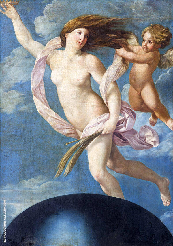 Fortuna with a Crown 1637 by Guido Reni | Oil Painting Reproduction