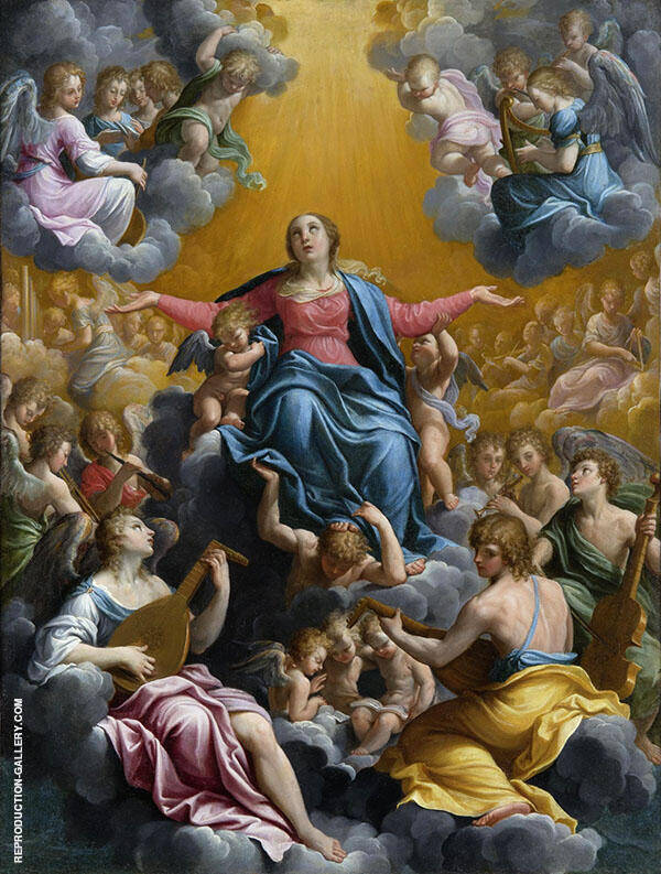 Assumption of The Virgin 1596 by Guido Reni | Oil Painting Reproduction
