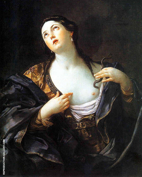 Death of Cleopatra 1595 by Guido Reni | Oil Painting Reproduction