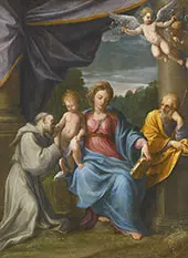 Holy Family with Saint Francis By Guido Reni