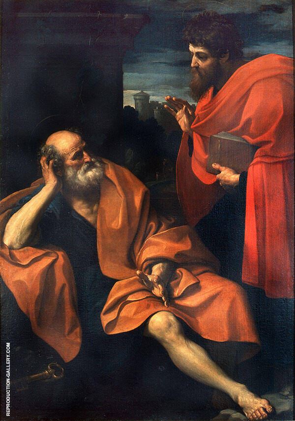 Pietro and Paolo 1605 by Guido Reni | Oil Painting Reproduction