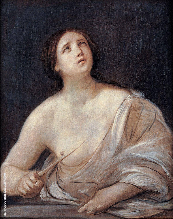 Lucretia 1640 by Guido Reni | Oil Painting Reproduction